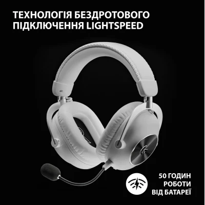 Навушники Logitech G Pro X 2 Lightspeed Wireless White (981-001269) Навушники Logitech G Pro X 2 Lightspeed Wireless White (981-001269)