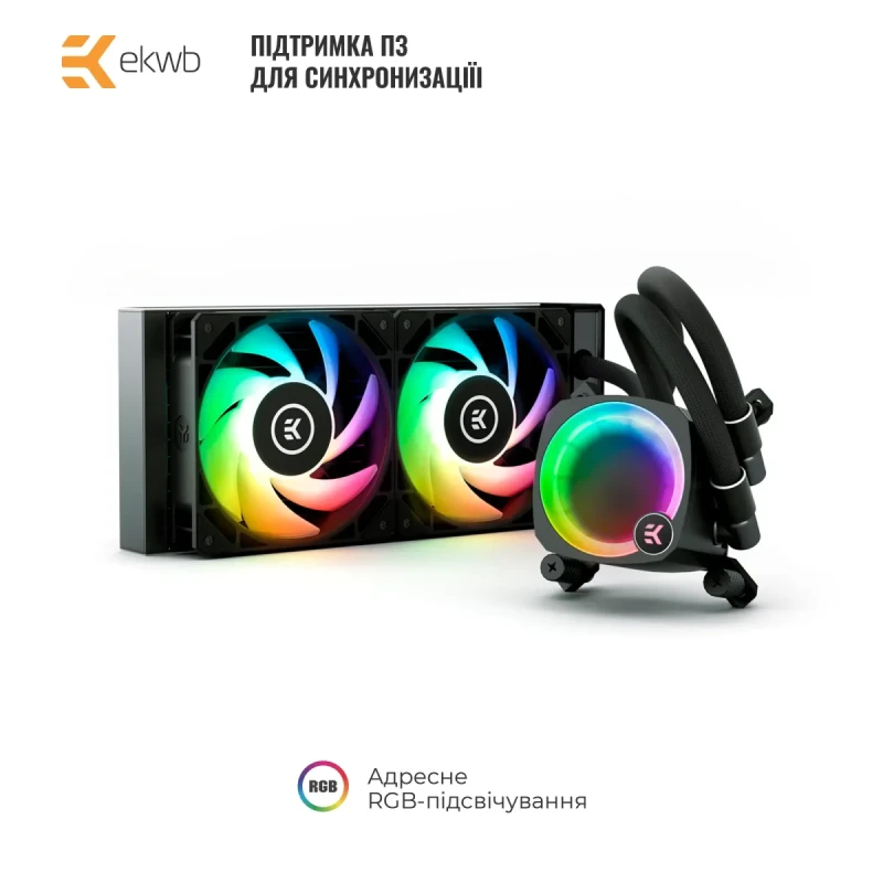 СВО EKWB EK-Nucleus AIO CR240 Lux D-RGB - Black (3831109851678)