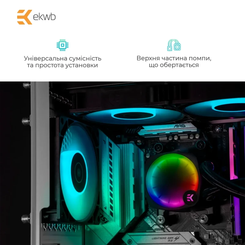 СВО EKWB EK-Nucleus AIO CR240 Lux D-RGB - Black (3831109851678)