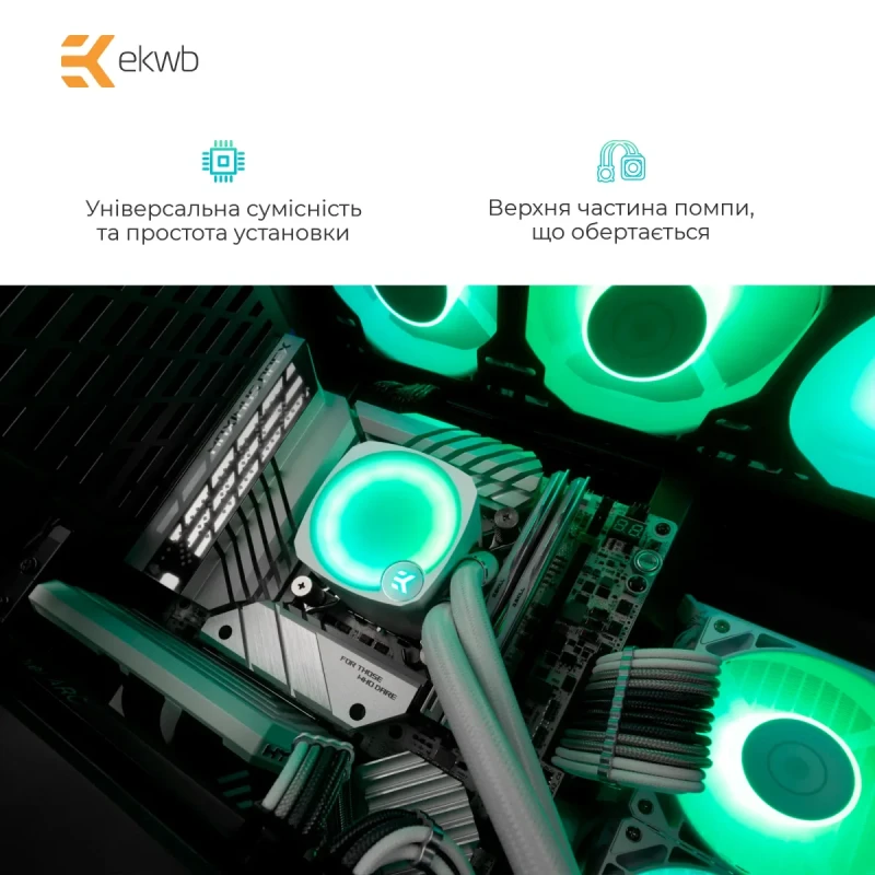 СВО EKWB EK-Nucleus AIO CR240 Lux D-RGB - White (3831109897843)
