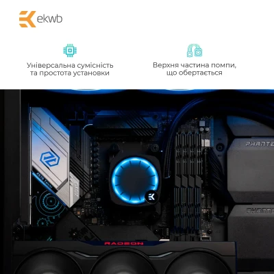 СВО EKWB EK-Nucleus AIO CR360 Lux D-RGB - Black (3831109851685)