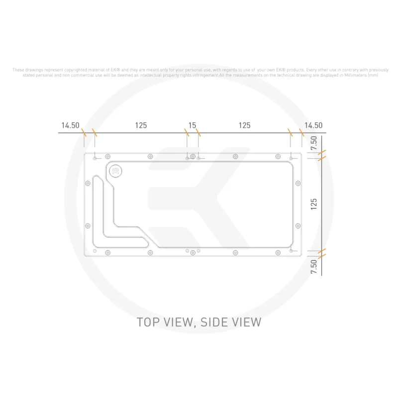 Панель-резервуар EKWB EK-QuantumX Loophole Distroplate D5 PWM - Black (3831109908440)