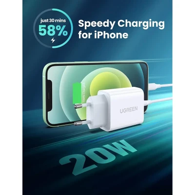 Мережевий ЗП UGREEN CD137 20W USB-C PD White (60450) Мережевий ЗП UGREEN CD137 20W USB-C PD White (60450)