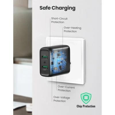 Мережевий ЗП UGREEN CD161 36W 2xUSB QC3.0 Black (10216) Мережевий ЗП UGREEN CD161 36W 2xUSB QC3.0 Black (10216)