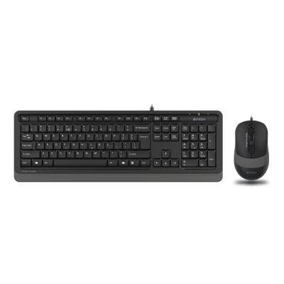 Комплект клавіатура та мишка A4Tech F1010 USB Grey