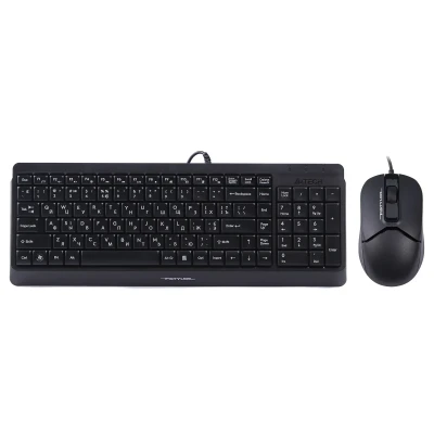 Комплект клавіатура та мишка A4Tech F1512 Black