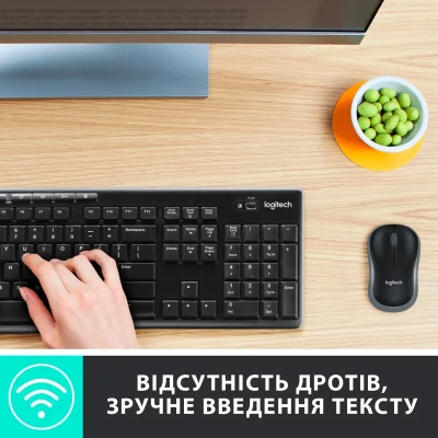 Комплект клавіатура та мишка Logitech MK270 Wireless UA Black (920-004508) Комплект клавіатура та мишка Logitech MK270 Wireless UA Black (920-004508)