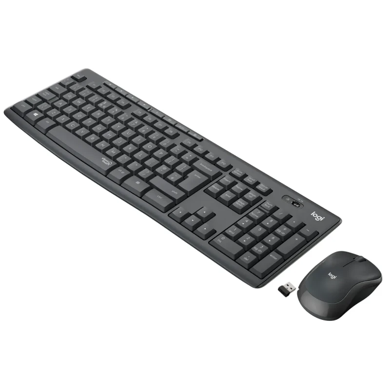 Комплект клавіатура та мишка Logitech MK295 Silent UA Graphite (920-009800)