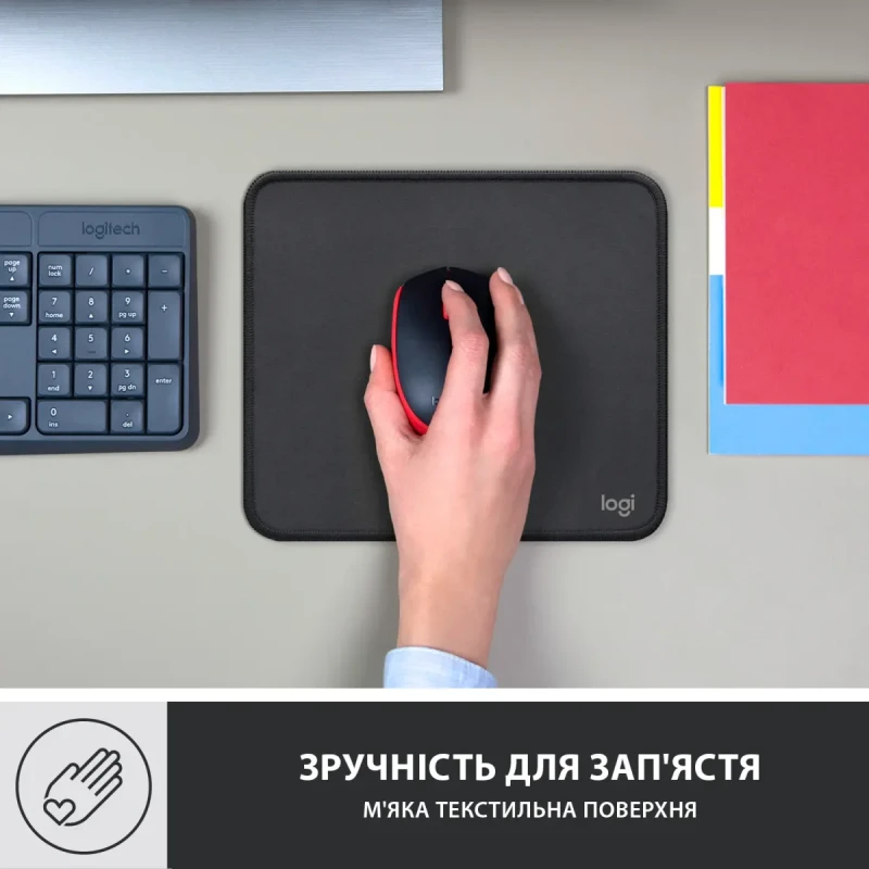Ігрова поверхня Logitech Mouse Pad Studio Series Graphite (956-000049)