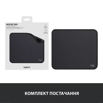 Ігрова поверхня Logitech Mouse Pad Studio Series Graphite (956-000049) Ігрова поверхня Logitech Mouse Pad Studio Series Graphite (956-000049)