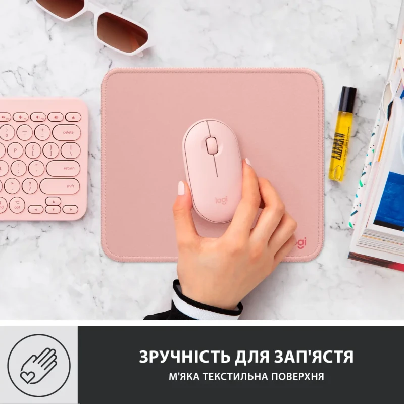Ігрова поверхня Logitech Mouse Pad Studio Series Darker Rose (956-000050)