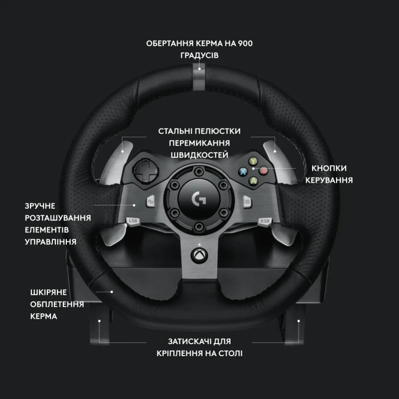 Кермо Logitech G920 Driving Force (941-000123)