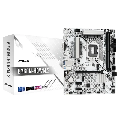 Материнська плата ASRock B760M-HDV/M.2 (s1700, Intel B760, DDR5, mATX)