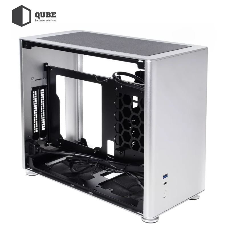 Корпус QUBE A4 Aluminum Silver (QBA4I_WSNU3)