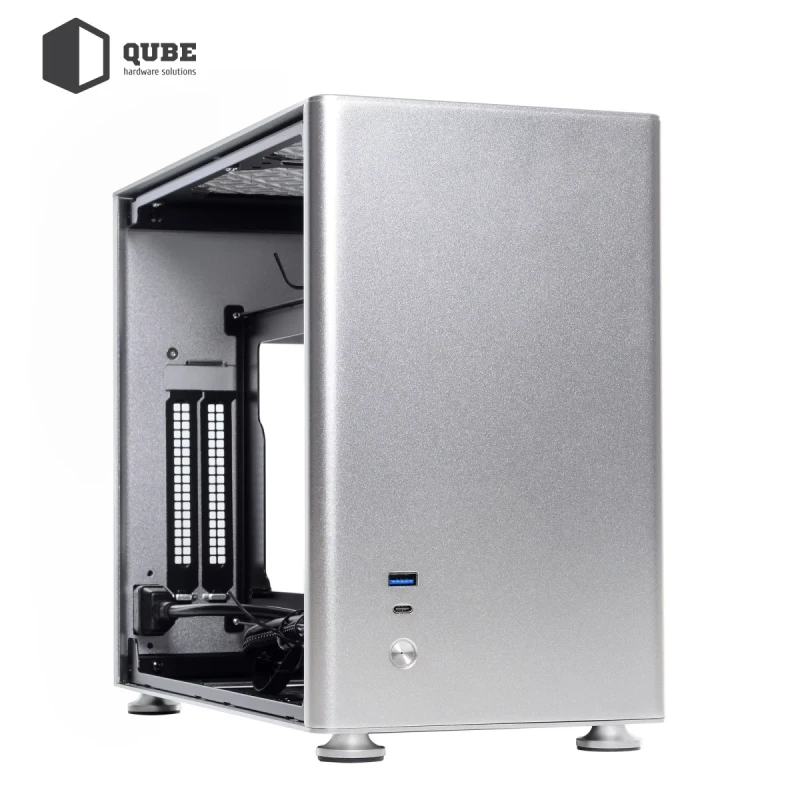 Корпус QUBE A4 Aluminum Silver (QBA4I_WSNU3)