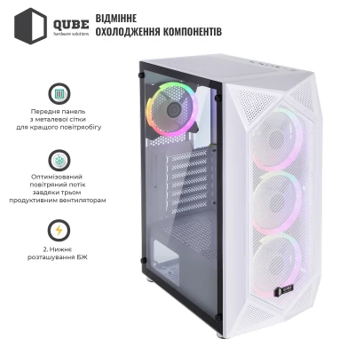 Корпус QUBE SNOW White (SNOW_FMMU3)