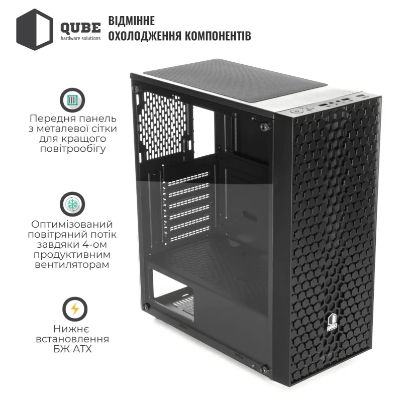 Корпус QUBE CARNIVAL Black (CARNIVAL_FCNU3)