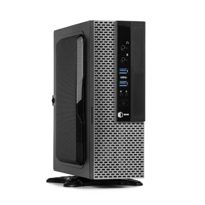 Корпус QUBE MS112 2U3, Mini-ITX, 200Вт, 2xAudio, 2xUSB 3.0 (QBMS112_FB2U3)
