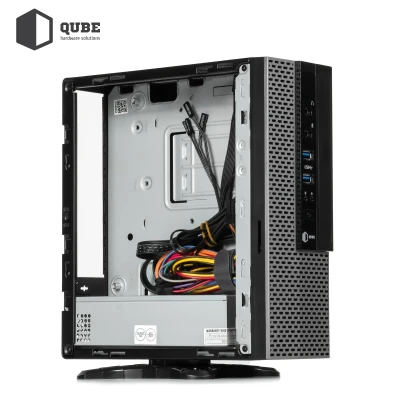 Корпус QUBE MS112 2U3, Mini-ITX, 200Вт, 2xAudio, 2xUSB 3.0 (QBMS112_FB2U3)
