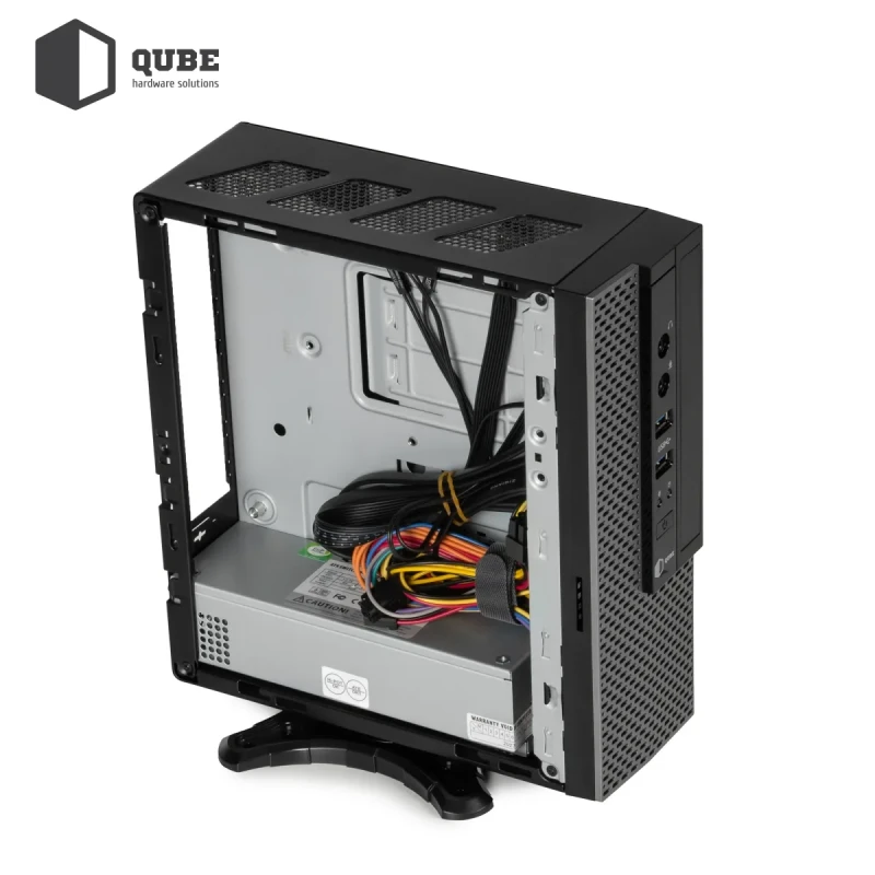 Корпус QUBE MS112 2U3, Mini-ITX, 200Вт, 2xAudio, 2xUSB 3.0 (QBMS112_FB2U3)