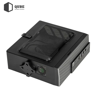 Корпус QUBE MS112 2U3, Mini-ITX, 200Вт, 2xAudio, 2xUSB 3.0 (QBMS112_FB2U3)