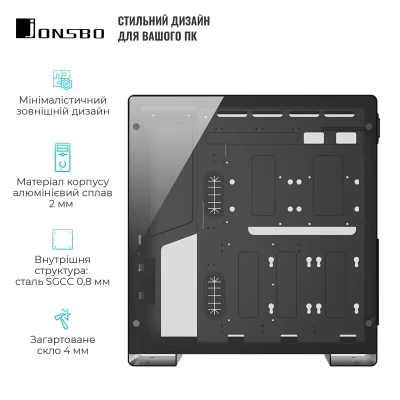 Корпус JONSBO U5 Aluminum Black Корпус JONSBO U5 Aluminum Black