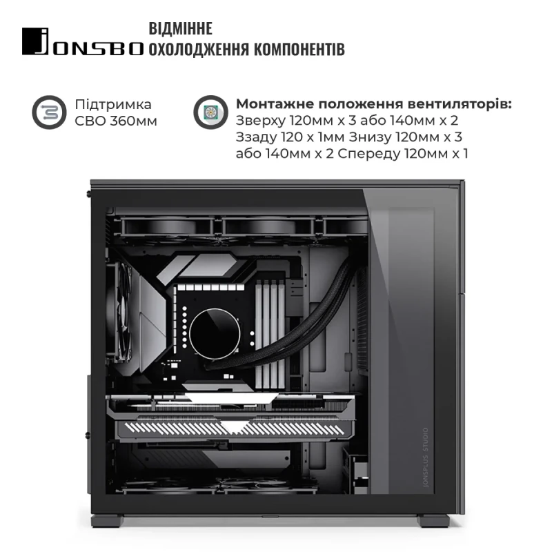 Корпус JONSBO D41 MESH SC Black