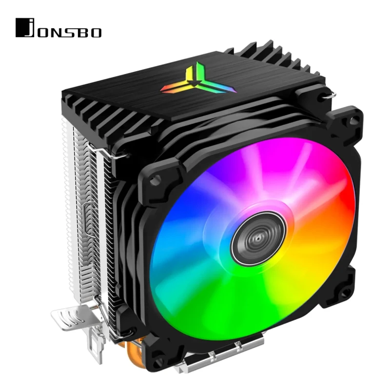 Процесорний кулер JONSBO CR-1200 black(92mm/3pin/2300RPM/30.5Dba/2 тепл. трубки)