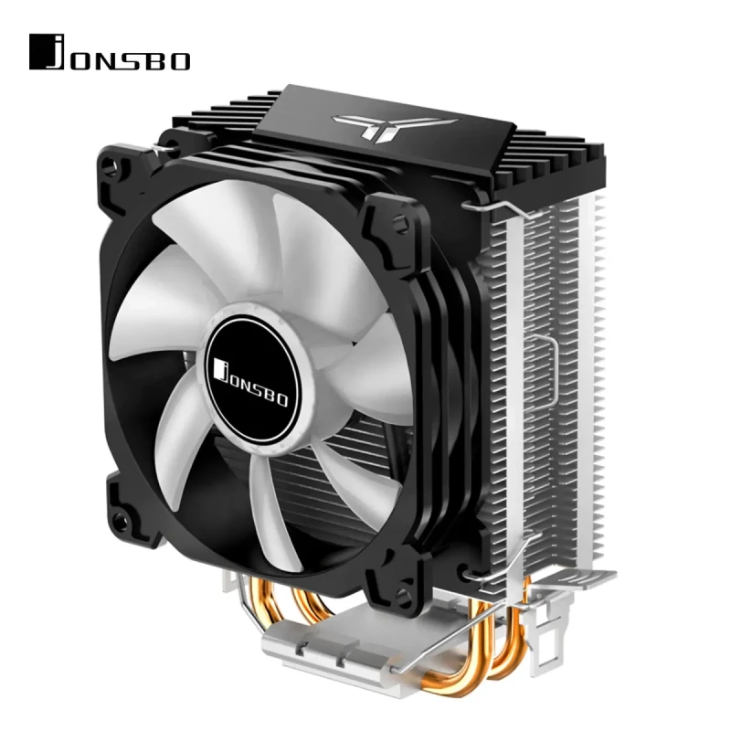 Процесорний кулер JONSBO CR-1200 black(92mm/3pin/2300RPM/30.5Dba/2 тепл. трубки)