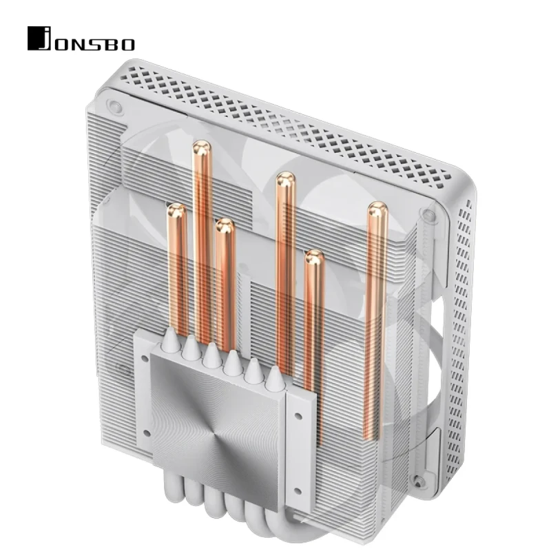 Процесорний кулер JONSBO HX6200D White (120mm/4pin/LGA 1700/1200/115X/AM4/AM5/4PIN PWM)