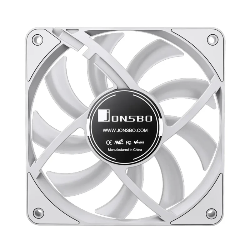 Кулер JONSBO HF1215 White ARGB (120mm, 700-1800RPM, 29.7dB, 4pin+LED 3pin)
