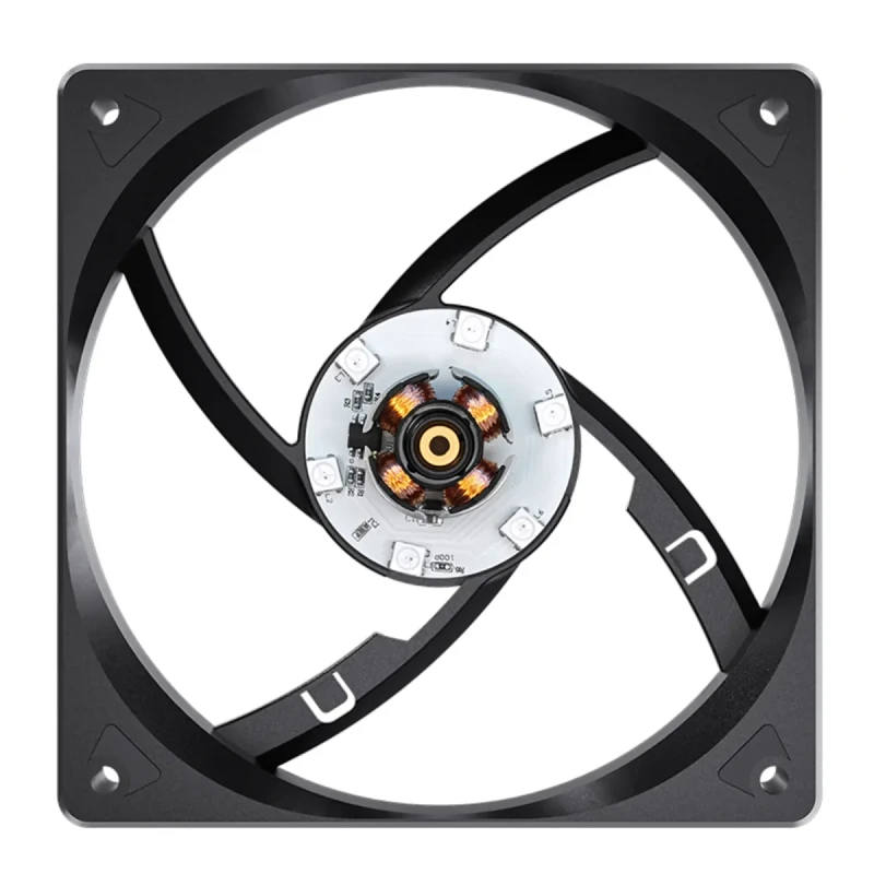 Кулер JONSBO SL-120BR Reverse Black RGB (120mm, 600-1500RPM, 32dB, 4pin+LED 3pin)