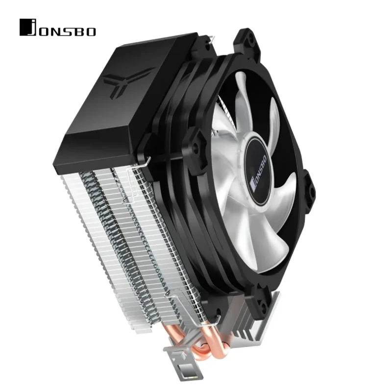 Процесорний кулер JONSBO CR-1200E black(92mm/3pin/2300RPM/30.5Dba/2 тепл. трубки)