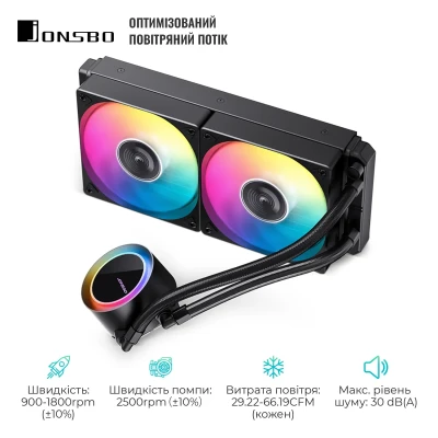 СВО JONSBO TG-240 Black (Intel LGA1700/1200/115X/2011 AMD AM4/AM5/4PIN PWM) СВО JONSBO TG-240 Black (Intel LGA1700/1200/115X/2011 AMD AM4/AM5/4PIN PWM)