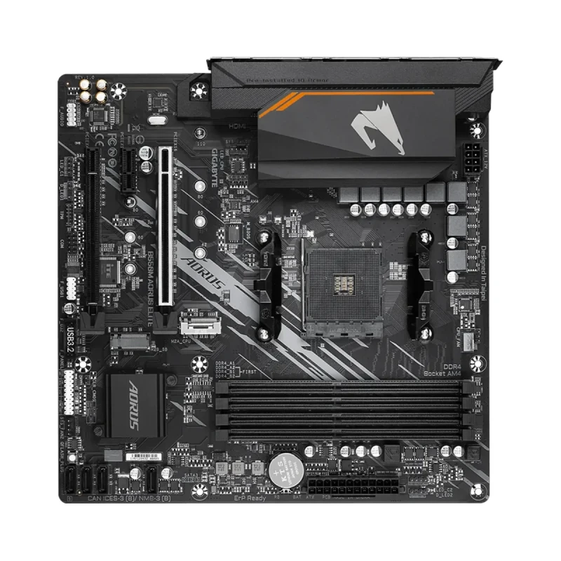 Материнська плата GIGABYTE B550M AORUS ELITE (sAM4, AMD B550, DDR4, mATX)