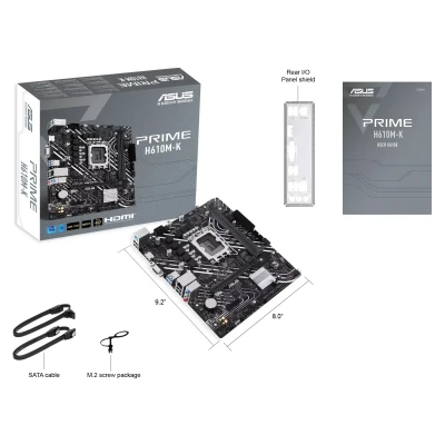 Материнська плата ASUS PRIME H610M-K (s1700, Intel H610, DDR5, mATX)