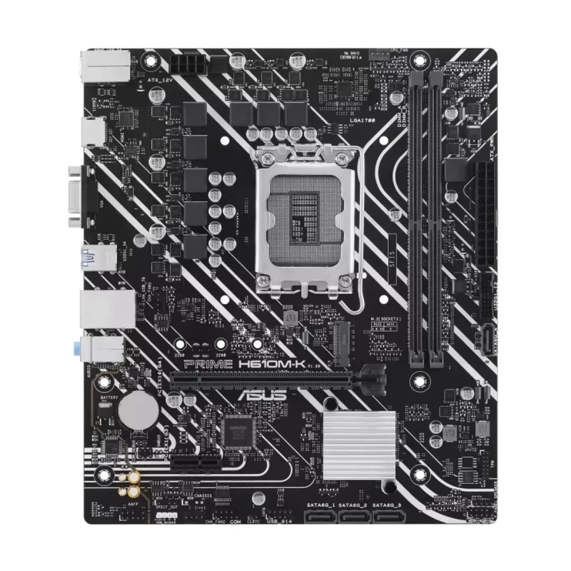 Материнська плата ASUS PRIME H610M-K (s1700, Intel H610, DDR5, mATX)
