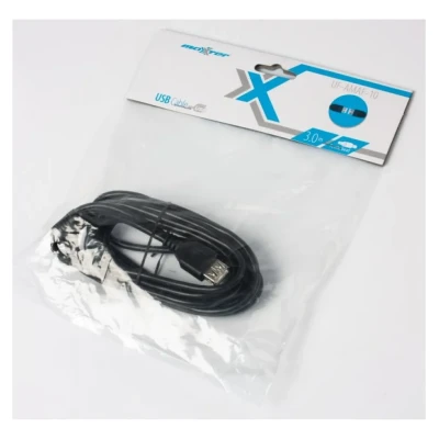 Кабель-подовжувач Maxxter UF-AMAF-10, USB2.0, феррит, 3 м. Кабель-подовжувач Maxxter UF-AMAF-10, USB2.0, феррит, 3 м.