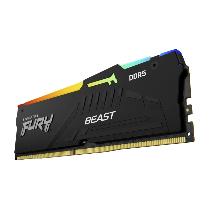 Модуль пам'яті Kingston FURY Beast RGB Black DDR5-5200 32Gb (KF552C40BBA-32)