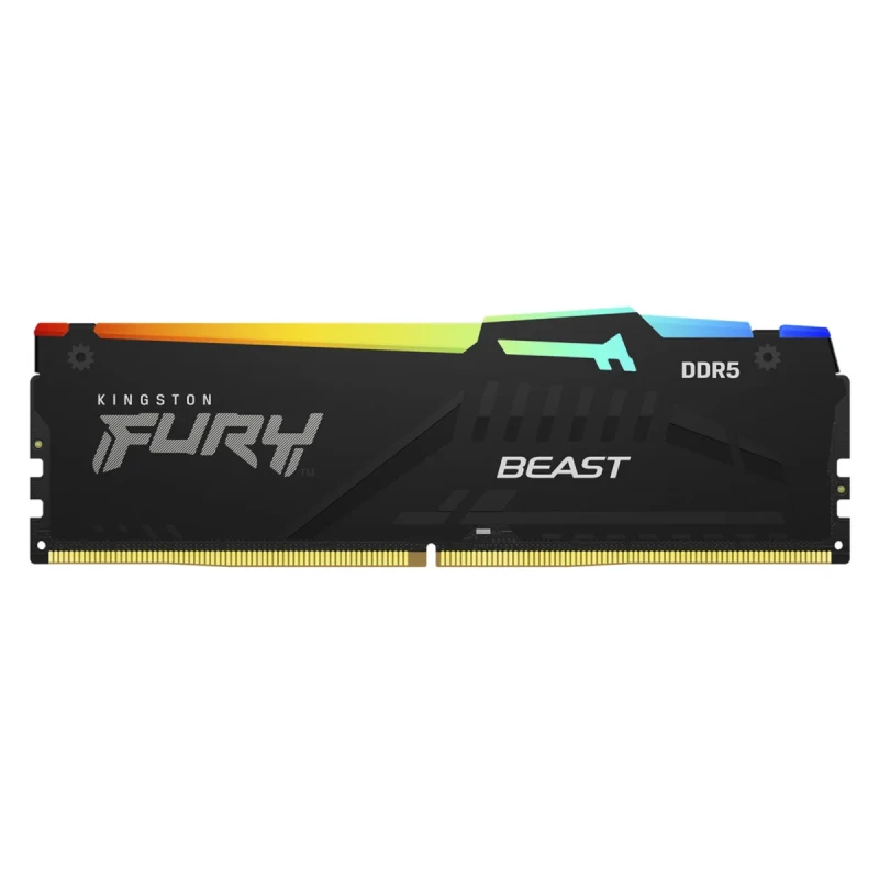 Модуль пам'яті Kingston FURY Beast RGB Black DDR5-5200 32Gb (KF552C40BBA-32)