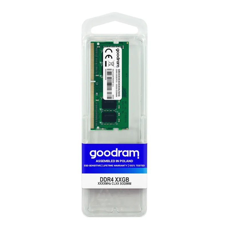 Модуль пам'яті GOODRAM DDR4-3200 SODIMM 8GB (GR3200S464L22S/8G)