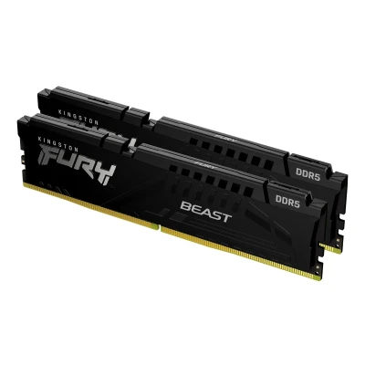 Модуль пам'яті Kingston Fury Beast Black DDR5-5600 64GB (2x32GB) CL36-38-38 1.25V EXPO Модуль пам'яті Kingston Fury Beast Black DDR5-5600 64GB (2x32GB) CL36-38-38 1.25V EXPO