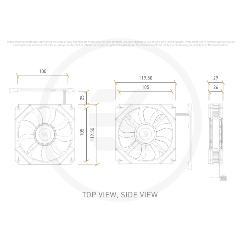 Вентилятор EKWB EK-Quantum Impulse 120 D-RGB - Black (400-1800 rpm) (3831109854198)