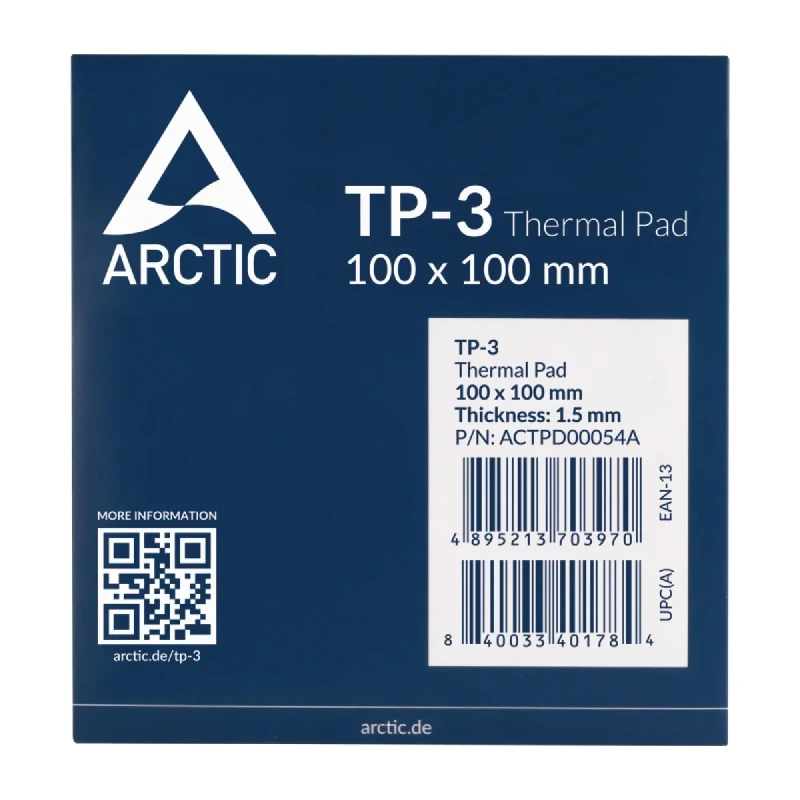 Термопрокладка Arctic TP-3 100x100x1,5mm (ACTPD00054A)