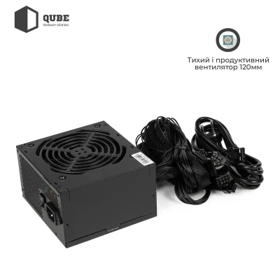Блок живлення QUBE 650W 80+ Bronze (QBC-GPM-650W-80B Bulk) Блок живлення QUBE 650W 80+ Bronze (QBC-GPM-650W-80B Bulk)