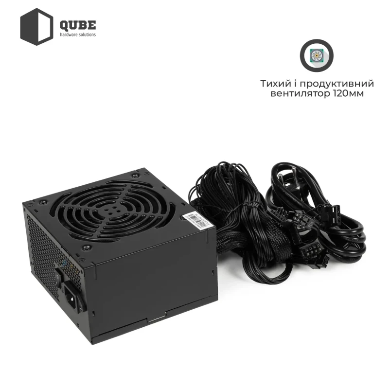Блок живлення QUBE 650W 80+ Bronze (QBC-GPM-650W-80B Bulk)