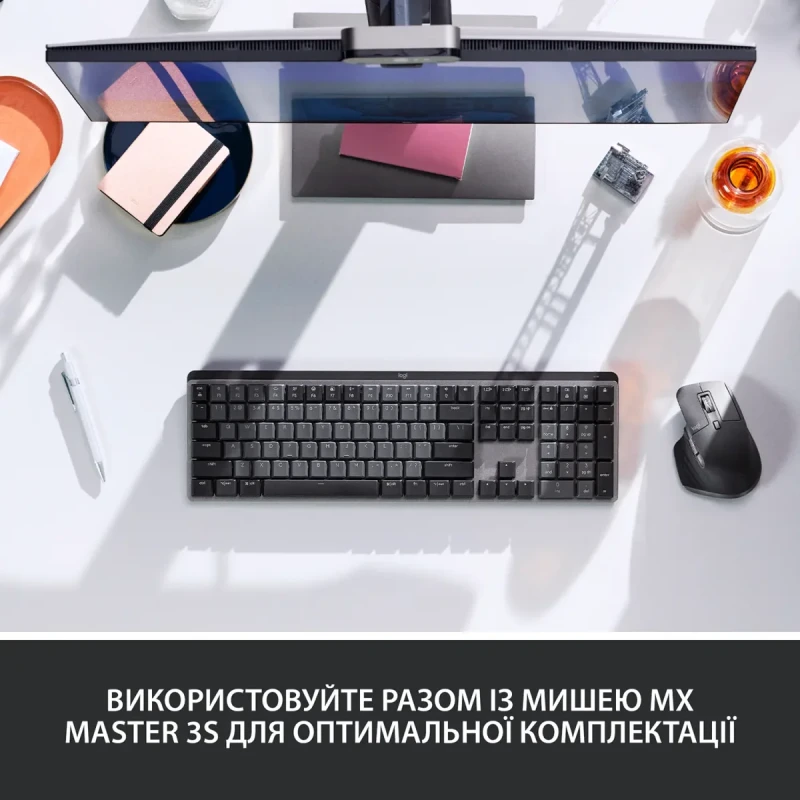 Клавіатура Logitech MX Mechanical Wireless Illuminated Performance Graphite Tactile (920-010757)