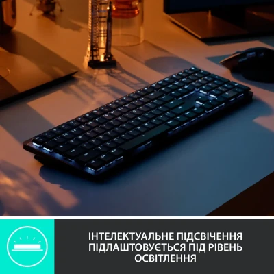 Клавіатура Logitech MX Mechanical Wireless Illuminated Performance Graphite Tactile (920-010757) Клавіатура Logitech MX Mechanical Wireless Illuminated Performance Graphite Tactile (920-010757)