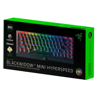 Клавіатура RAZER BlackWidow V3 Mini Hyperspeed, Yellow Switch RU (RZ03-03890700-R3R1) Клавіатура RAZER BlackWidow V3 Mini Hyperspeed, Yellow Switch RU (RZ03-03890700-R3R1)