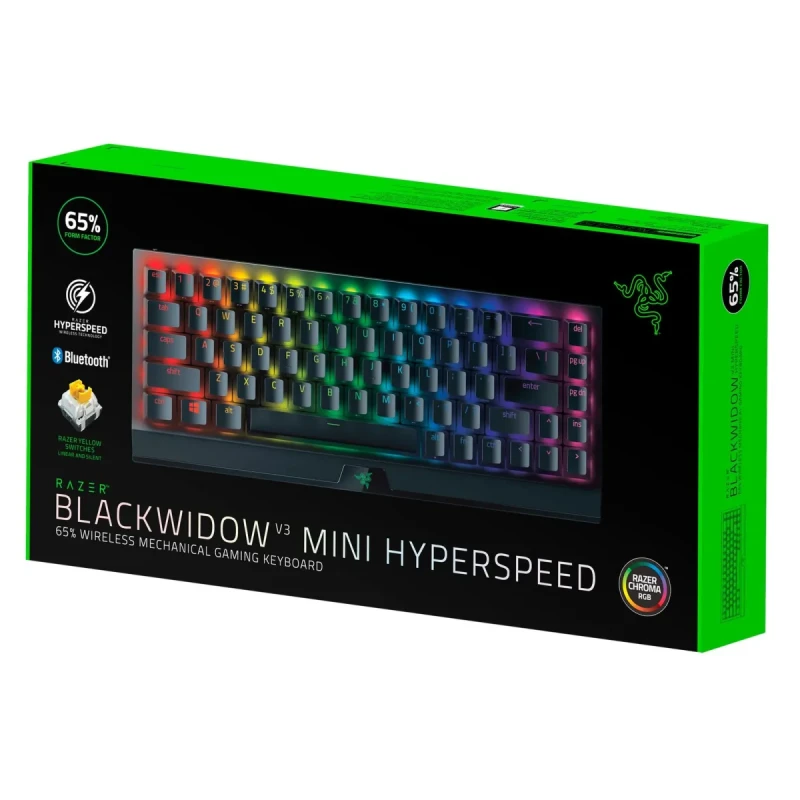 Клавіатура RAZER BlackWidow V3 Mini Hyperspeed, Yellow Switch RU (RZ03-03890700-R3R1)
